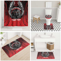 Aotearoa Bulldog Personalised Bathroom Set Maori Kowhaiwhai Motif LT9 - Polynesian Pride