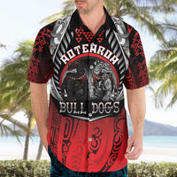 Aotearoa Bulldog Personalised Hawaiian Shirt Maori Kowhaiwhai Motif