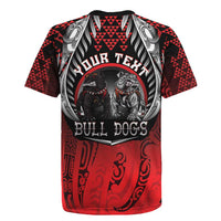 Aotearoa Bulldog Personalised Rugby Jersey Maori Kowhaiwhai Motif