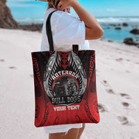 Aotearoa Bulldog Personalised Tote Bag Maori Kowhaiwhai Motif LT9 - Polynesian Pride