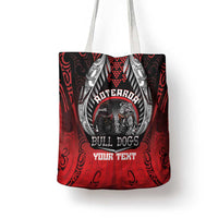 Aotearoa Bulldog Personalised Tote Bag Maori Kowhaiwhai Motif LT9 - Polynesian Pride
