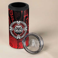 Aotearoa Bulldog 4 in 1 Can Cooler Tumbler New Zealand Kowhaiwhai Tribal