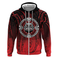 Aotearoa Bulldog Hoodie New Zealand Kowhaiwhai Tribal