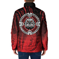 Aotearoa Bulldog Padded Jacket New Zealand Kowhaiwhai Tribal - Polynesian Pride