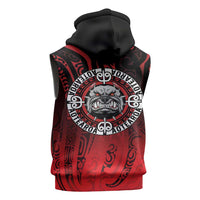 Aotearoa Bulldog Sleeveless Zip Hoodie New Zealand Kowhaiwhai Tribal LT9