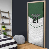 Custom New Zealand Maori Niho Taniwha Door Cover - Polynesian Pride