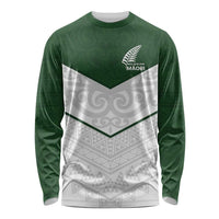 Custom New Zealand Maori Niho Taniwha Long Sleeve Shirt