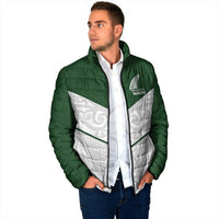 Custom New Zealand Maori Niho Taniwha Padded Jacket - Polynesian Pride