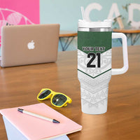 Custom New Zealand Maori Niho Taniwha Tumbler With Handle LT9 - Polynesian Pride
