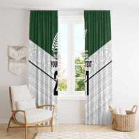 Custom New Zealand Maori Niho Taniwha Window Curtain