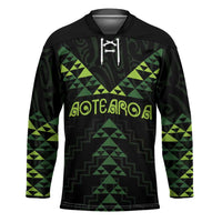 Custom New Zealand Maori Koru Koiri Motif Hockey Jersey LT9 Unisex Green - Polynesian Pride