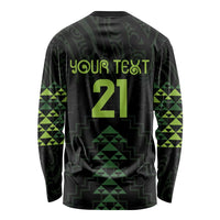 Custom New Zealand Maori Koru Koiri Motif Long Sleeve Shirt