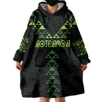 Custom New Zealand Maori Koru Koiri Motif Wearable Blanket Hoodie