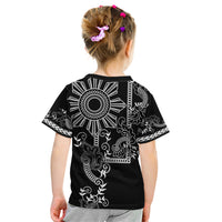 Filipino Sun Tribal Tattoo Kid T Shirt Philippines Inspired Barong Simple Black