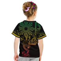 Filipino Sun Tribal Tattoo Kid T Shirt Philippines Inspired Barong Reggae Art