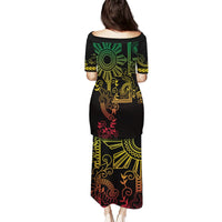 Filipino Sun Tribal Tattoo Puletasi Philippines Inspired Barong Reggae Art LT9 - Polynesian Pride