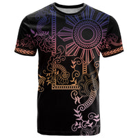 Filipino Sun Tribal Tattoo T Shirt Philippines Inspired Barong Pink Art