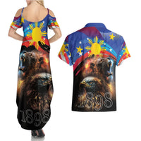 Philippines Lion and Eagle 1898 Couples Matching Summer Maxi Dress and Hawaiian Shirt Pilipinas Maligayang Araw ng Kalayaan LT9 - Polynesian Pride