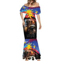 Philippines Lion and Eagle 1898 Mermaid Dress Pilipinas Maligayang Araw ng Kalayaan LT9 - Polynesian Pride
