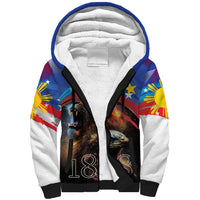 Philippines Lion and Eagle 1898 Sherpa Hoodie Pilipinas Maligayang Araw ng Kalayaan LT9 Unisex Black - Polynesian Pride