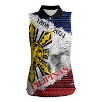 Philippines 126th Independence Day Women Sleeveless Polo Shirt Pilipinas Hunyo 12 Maligayang Araw ng Kalayaan