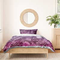 Pacific Beauty Girl Bedding Set Pink Polyneisan Tribal Vintage Motif LT9 - Polynesian Pride
