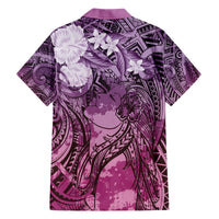 Pacific Beauty Girl Hawaiian Shirt Pink Polyneisan Tribal Vintage Motif LT9 - Polynesian Pride