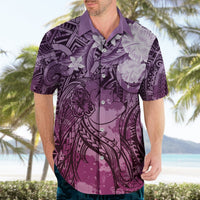 Pacific Beauty Girl Hawaiian Shirt Pink Polyneisan Tribal Vintage Motif LT9 - Polynesian Pride