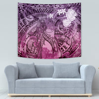 Pacific Beauty Girl Tapestry Pink Polyneisan Tribal Vintage Motif LT9 - Polynesian Pride