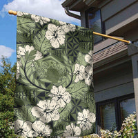 Tongan Kupesi Ngatu Hibiscus Vintage Motif Garden Flag LT9 - Polynesian Pride
