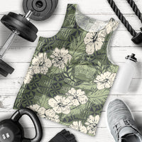 Tongan Kupesi Ngatu Hibiscus Vintage Motif Men Tank Top LT9 - Polynesian Pride