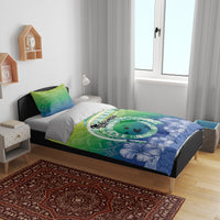 Malpampa Vanuatu Bedding Set Hibiscus Sand Drawing with Pacific Pattern LT9 - Polynesian Pride