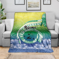 Malpampa Vanuatu Blanket Hibiscus Sand Drawing with Pacific Pattern LT9 - Polynesian Pride