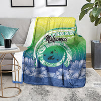 Malpampa Vanuatu Blanket Hibiscus Sand Drawing with Pacific Pattern LT9 - Polynesian Pride