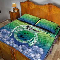 Malpampa Vanuatu Quilt Bed Set Hibiscus Sand Drawing with Pacific Pattern LT9 - Polynesian Pride