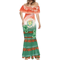 Penama Vanuatu Mermaid Dress Hibiscus Sand Drawing with Pacific Pattern LT9 - Polynesian Pride
