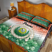 Penama Vanuatu Quilt Bed Set Hibiscus Sand Drawing with Pacific Pattern LT9 - Polynesian Pride