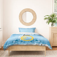 Sanma Vanuatu Bedding Set Hibiscus Sand Drawing with Pacific Pattern LT9 - Polynesian Pride