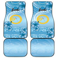 Sanma Vanuatu Car Mats Hibiscus Sand Drawing with Pacific Pattern LT9 - Polynesian Pride
