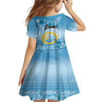 Sanma Vanuatu Family Matching Off Shoulder Short Dress and Hawaiian Shirt Hibiscus Sand Drawing with Pacific Pattern