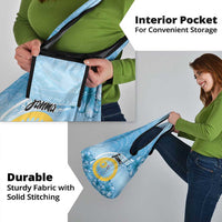 Sanma Vanuatu Grocery Bag Hibiscus Sand Drawing with Pacific Pattern