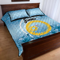 Sanma Vanuatu Quilt Bed Set Hibiscus Sand Drawing with Pacific Pattern LT9 - Polynesian Pride