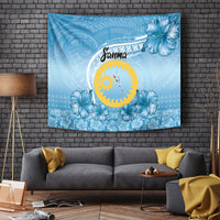Sanma Vanuatu Tapestry Hibiscus Sand Drawing with Pacific Pattern LT9 - Polynesian Pride