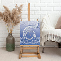 Shefa Vanuatu Canvas Wall Art Hibiscus Sand Drawing with Pacific Pattern LT9 - Polynesian Pride