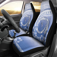 Shefa Vanuatu Car Seat Cover Hibiscus Sand Drawing with Pacific Pattern