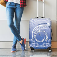 Shefa Vanuatu Luggage Cover Hibiscus Sand Drawing with Pacific Pattern LT9 - Polynesian Pride