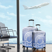 Shefa Vanuatu Luggage Cover Hibiscus Sand Drawing with Pacific Pattern LT9 - Polynesian Pride