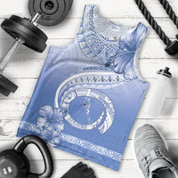 Shefa Vanuatu Men Tank Top Hibiscus Sand Drawing with Pacific Pattern LT9 - Polynesian Pride