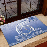 Shefa Vanuatu Rubber Doormat Hibiscus Sand Drawing with Pacific Pattern LT9 - Polynesian Pride