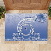 Shefa Vanuatu Rubber Doormat Hibiscus Sand Drawing with Pacific Pattern LT9 - Polynesian Pride